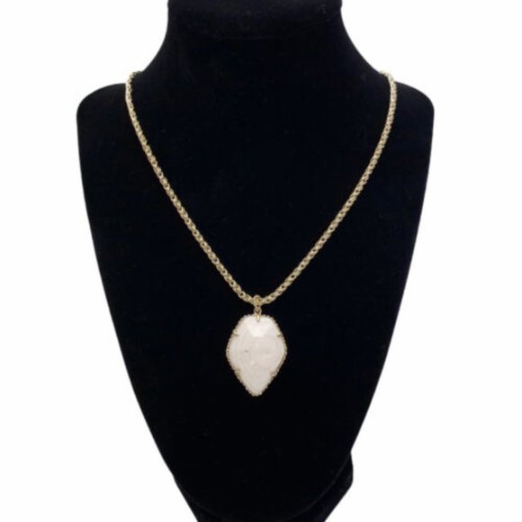Kendra Scott Jewelry - Kendra Scott Gold Tone White Pearl Corla Necklace